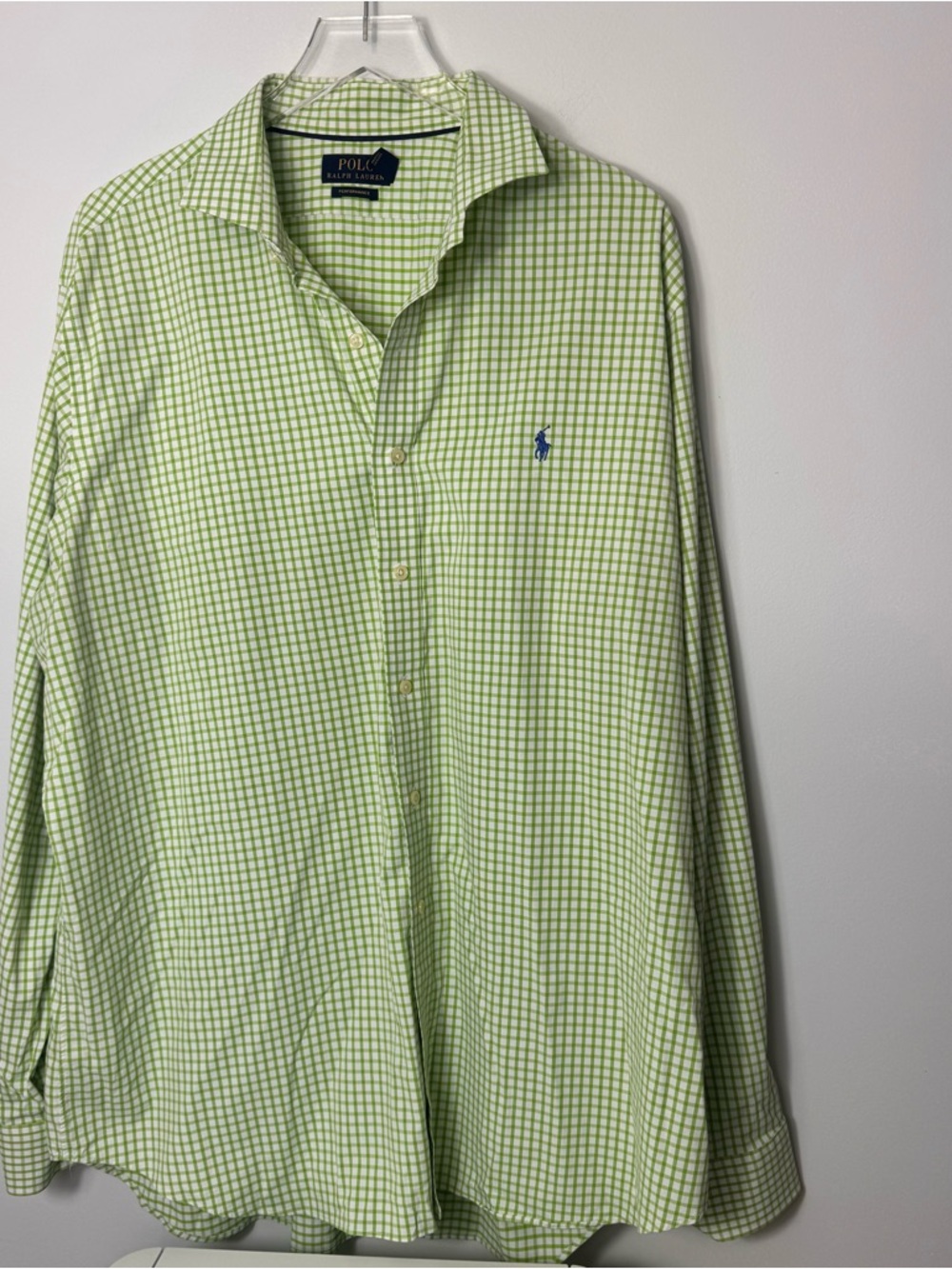 Men's Polo Ralph Lauren Button down window pain shirt size xxl 2236